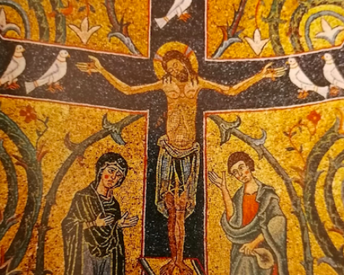 The stunning golden mosaics of St. Clement's Basilica in Rome